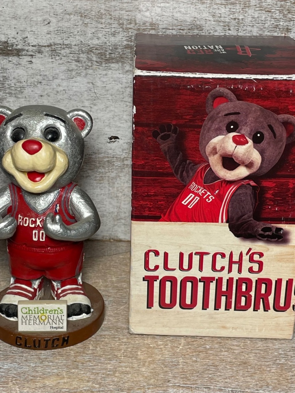 NBA Houston Rockets Mascot 00 Clutch Toothbrush Holder PLEASE READ BELOW